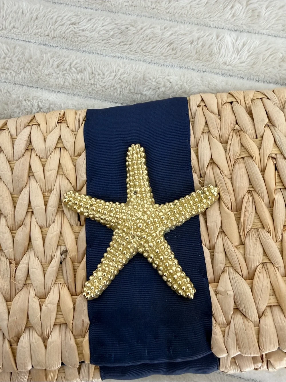 Mudpie Starfish Woven Clutch - Picture 9 of 10